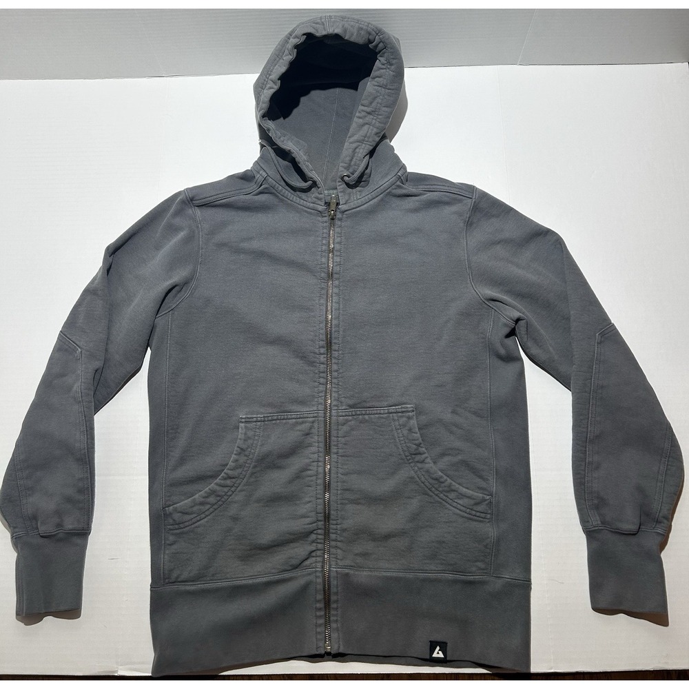 American Giant Women's Full Zip Hoodie Sweatshirt Size Large Grey Casual EUC